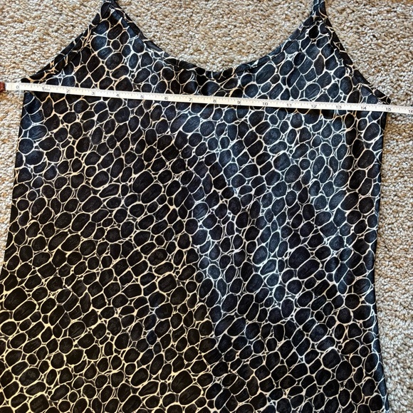 Y2K Jones New York Satin Animal Print Slip Dress Nightgown Women’s Size Small - Picture 8 of 13